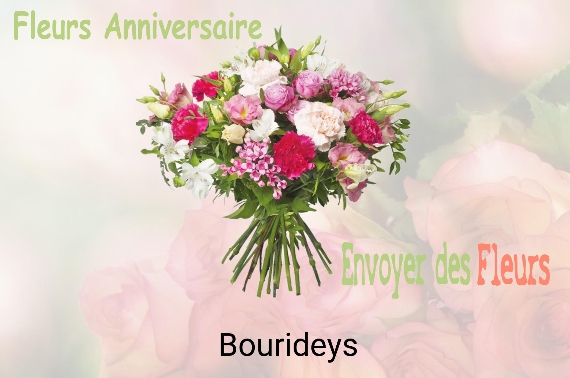 Bouquet de fleurs d’anniversaire livré à Bourideys